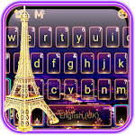 Cover Image of Download Neon Paris Night Tower Keyboar  APK