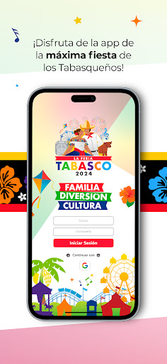 Android application Feria Tabasco 2024 screenshort