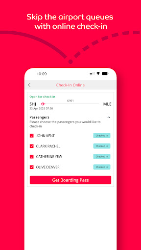 Screenshot of Air Arabia (official app)