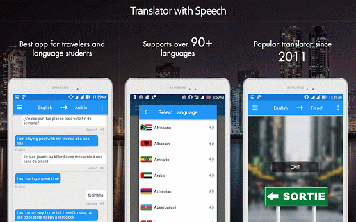 Screenshot of Translator With Speech