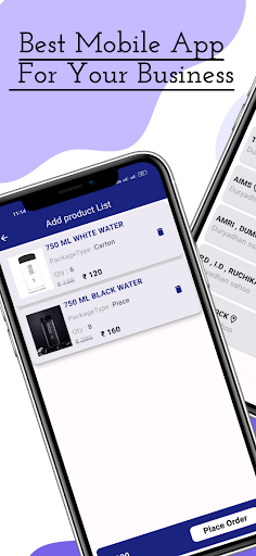 Android application E-Order Book screenshort