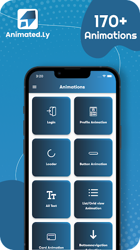 Android application Animated.Ly - 170+ Animations screenshort