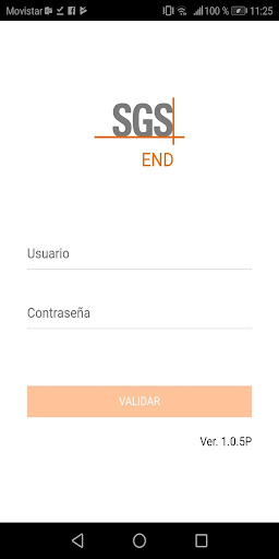 Android application SGS End Mobile screenshort
