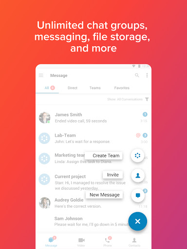 RingCentral: Msg, Video, Phone 21.2.20.545 APK screenshots 6