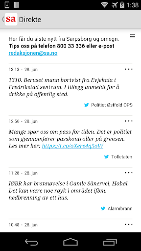 Sarpsborg Arbeiderblad Screen 2