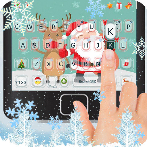 Cartoon Christmas Keyboard The