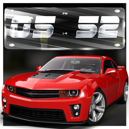 3D Super Cars Clock Wallpaper HD دانلود در ویندوز
