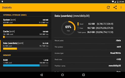 DiskInfo PRO Captura de pantalla