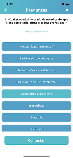 Encuesta App Screen 2
