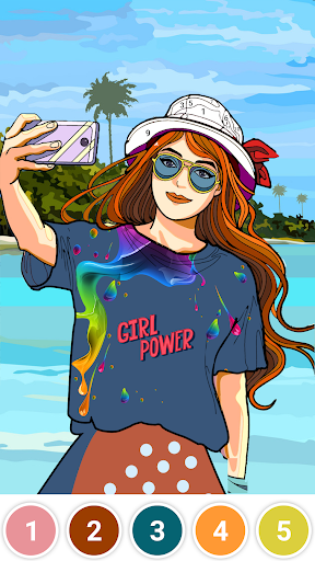 Android application Color By Number Art Color Game screenshort