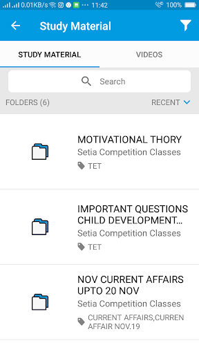 Setia Competition Classes Screen 2