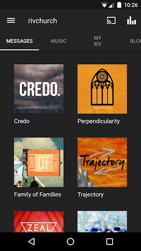 Android application rivchurch screenshort