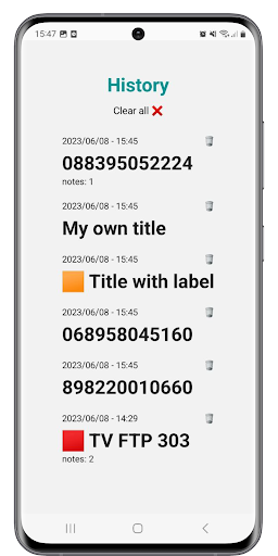 Product Barcode Scanner Screen 3