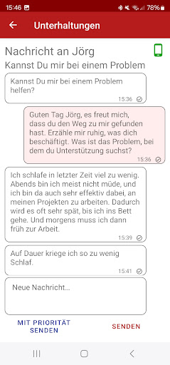 Android application Coachat screenshort