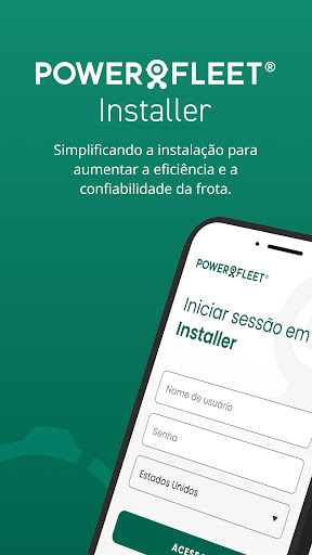 Visualização do aplicativo