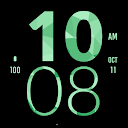 Green Mint Large Watch Face