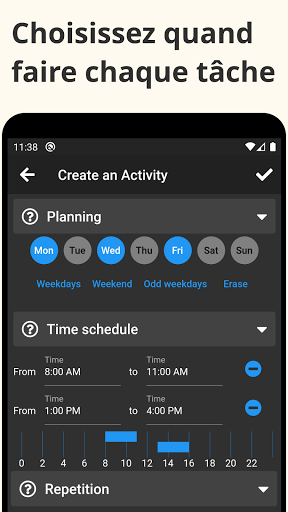Mes activités: hobbies, listes Screen 3