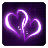 Purple Hearts Live Wallpaper icon