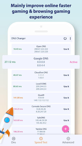 Change DNS Server, Browse Fast Screen 3