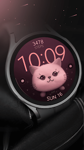Cute Cat digital watch face