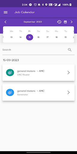 Service App Screen 3