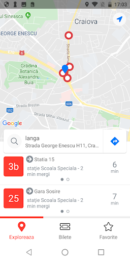 Android application Craiova Transport screenshort
