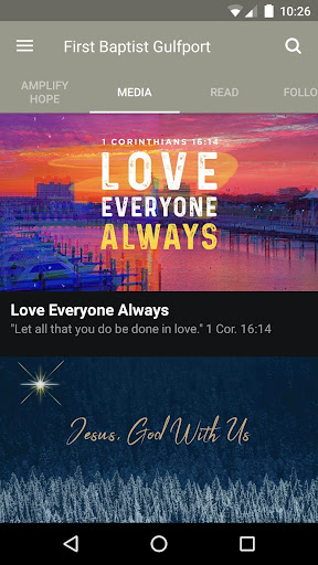 First Baptist Gulfport App Screen 2