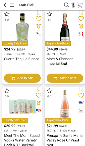 Android application Hazel's Beverage World screenshort