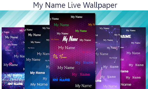 My name live wallpaper For PC installation