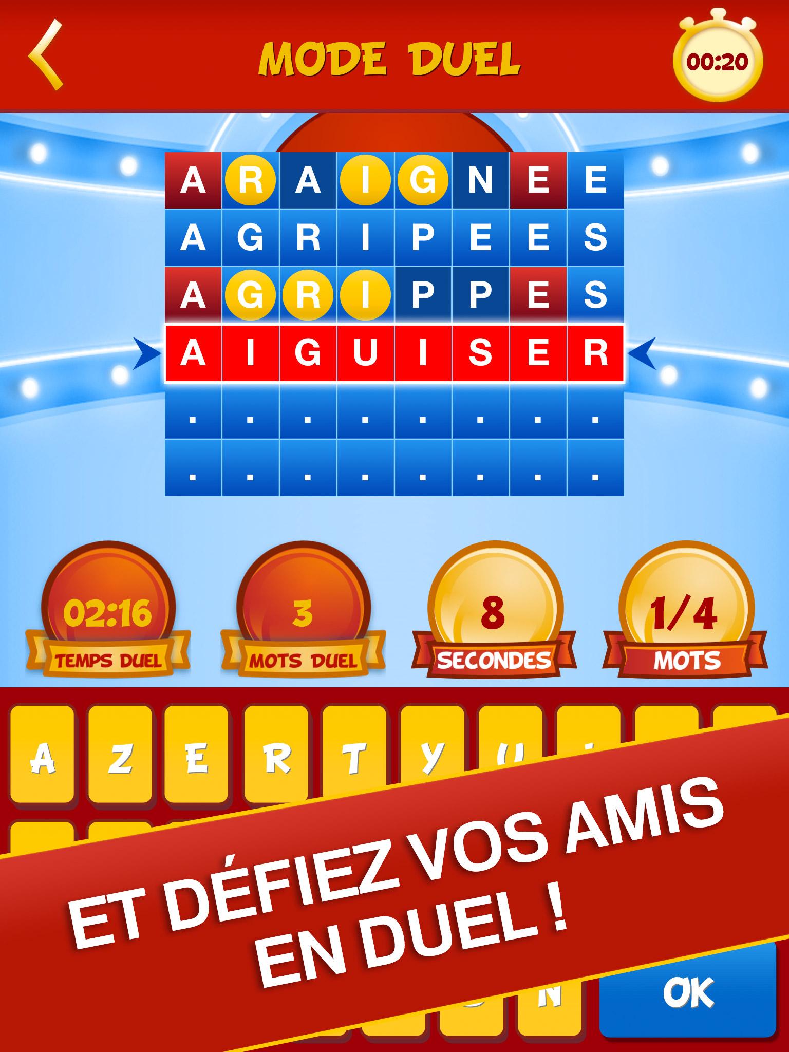 Android application Motus, le jeu officiel France2 screenshort