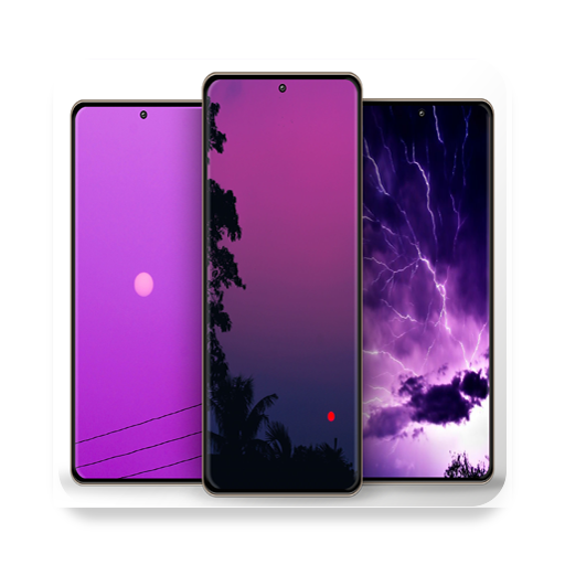 Purple wallpaper HD logo