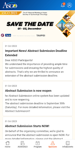 Android application ASGO 2023 screenshort