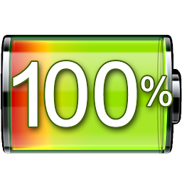 Icon image battery indicator