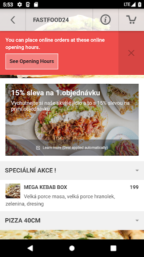 FastFood24 Chomutov Screen 3