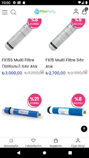 Filter Purify Screen 2