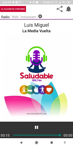 Saludable FM Screen 2