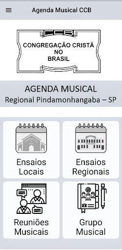 Android application Agenda Musical Regional Pinda screenshort