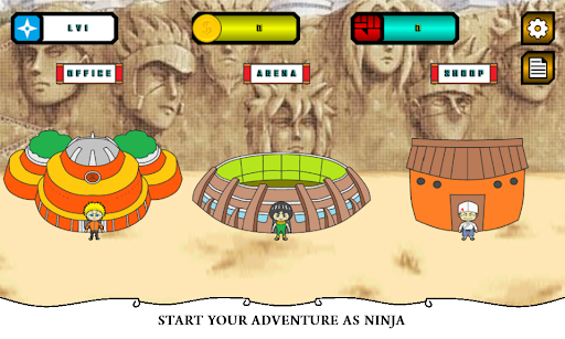 Android application Anime Battle-Ninja Fighter screenshort