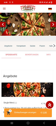 Roma Pizza Schierling Screen 2