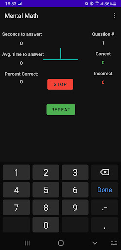 Mental Addition Screen 2