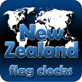 New Zealand flag clocks icon