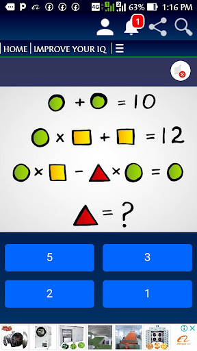 IQ-Quiz Challenge Game Screen 3