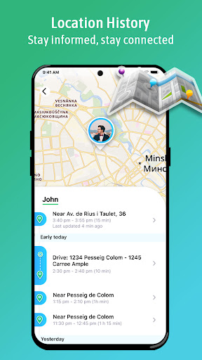 Screenshot of Be Closer: Family location