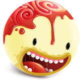 Monster ice-cream shop icon