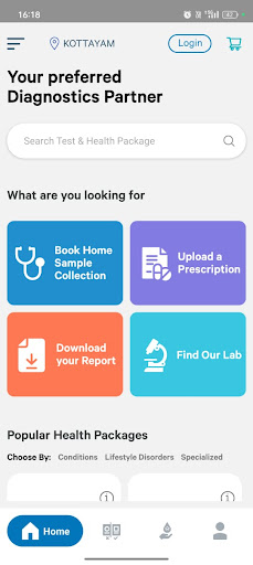 Android application DDRC Agilus Diagnostics screenshort