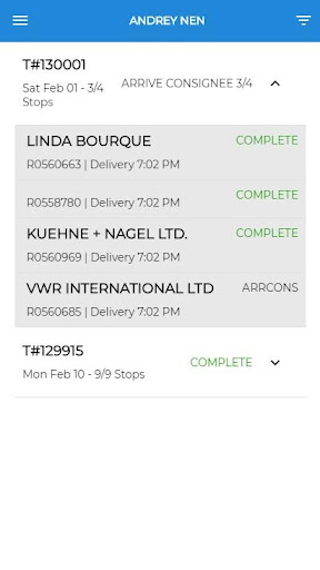 Android application Zendu Truckmate screenshort