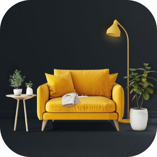 Interior Design Home AI Room Logo