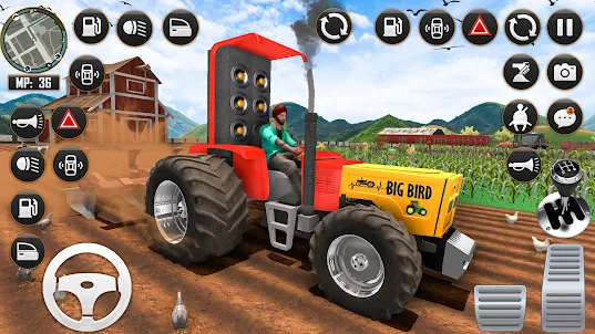 米国の農業 3D トラクター ゲーム