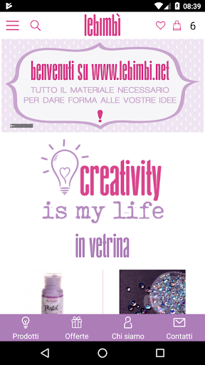 Android application LeBimbì screenshort