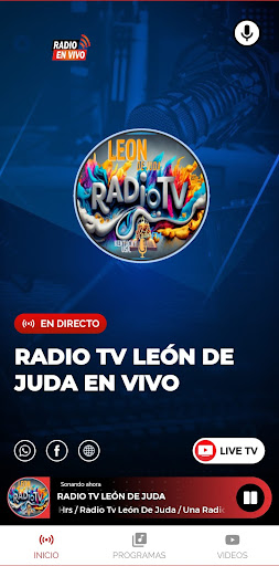 Android application RADIO TV LEÓN DE JUDA screenshort